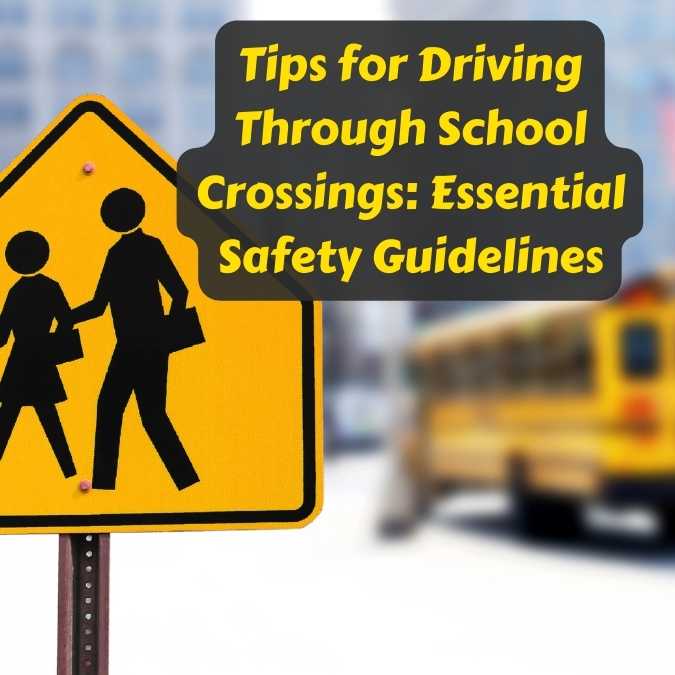 Tips for Driving Through School Crossings