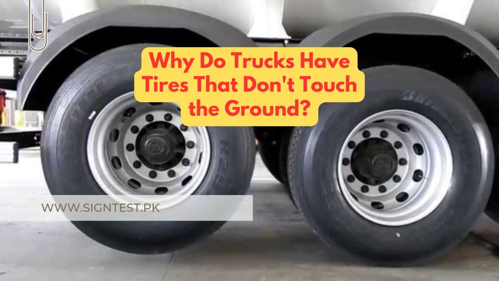 Why Do Trucks Have Tires That Dont Touch the Ground