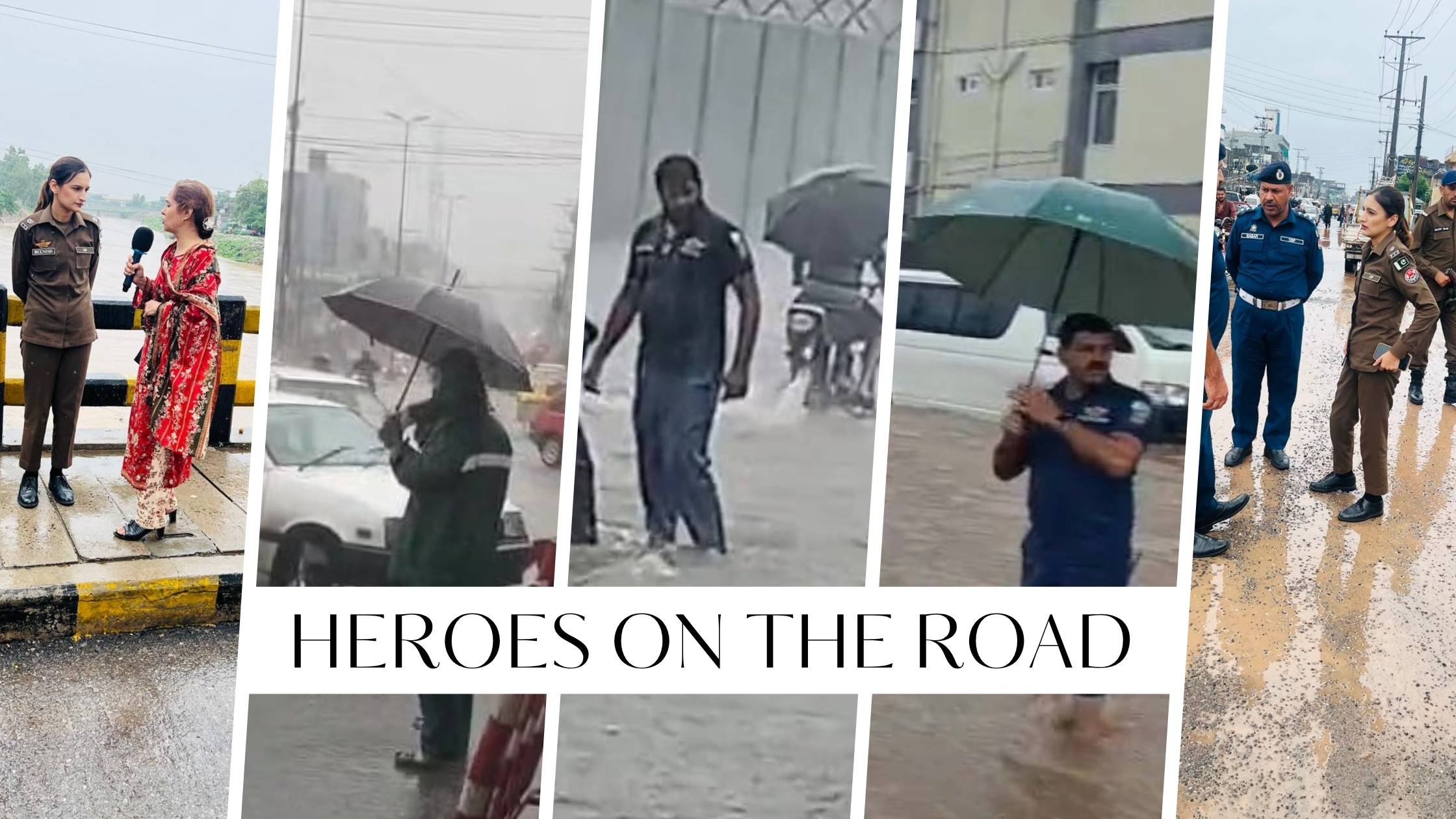 Traffic Police in heavy rain