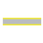 Pakistani road marking showing double continuous yellow lines along the edge of the carriageway